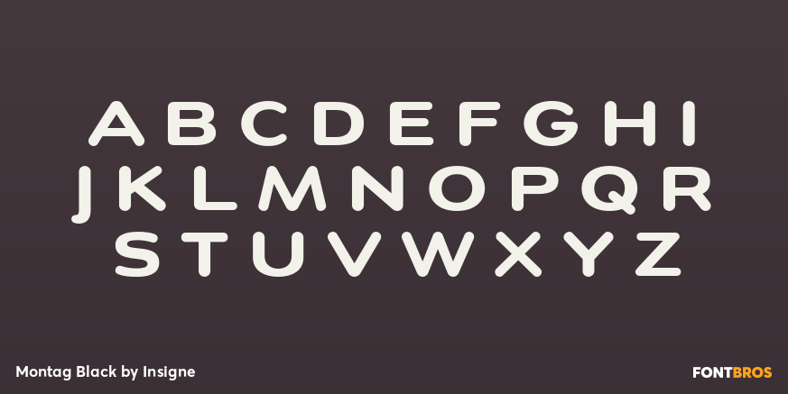 Montag Black Font Poster #2