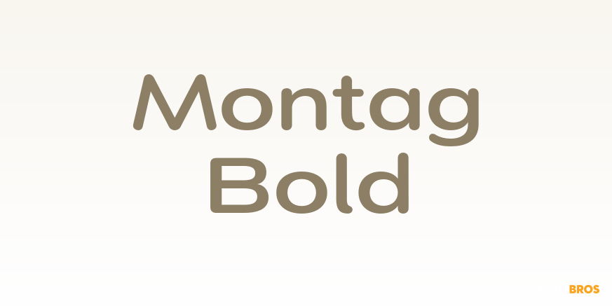 Montag Bold Font Poster #1