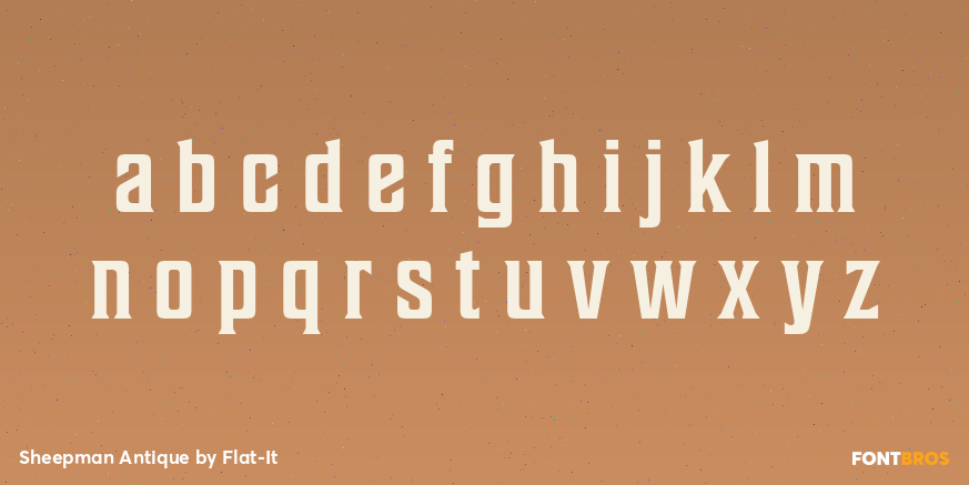 Sheepman Antique Font Poster #1