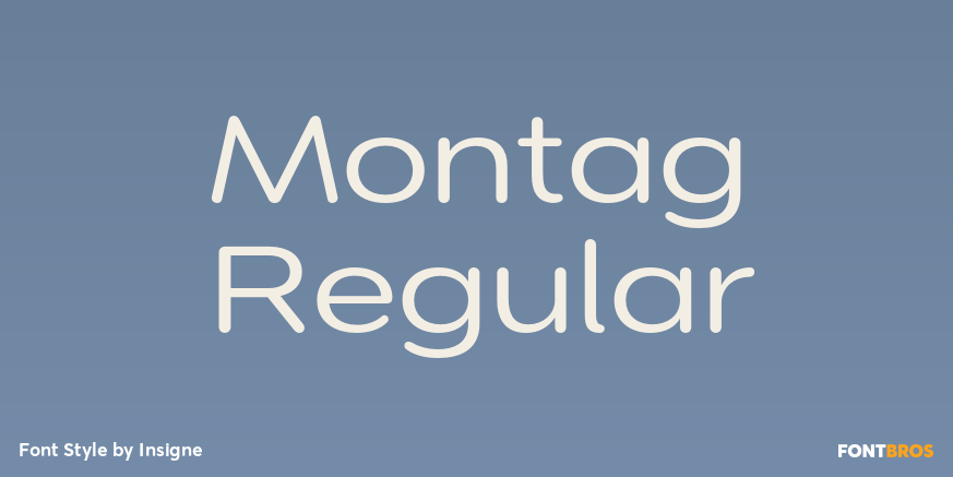 Montag Regular Font Poster #1