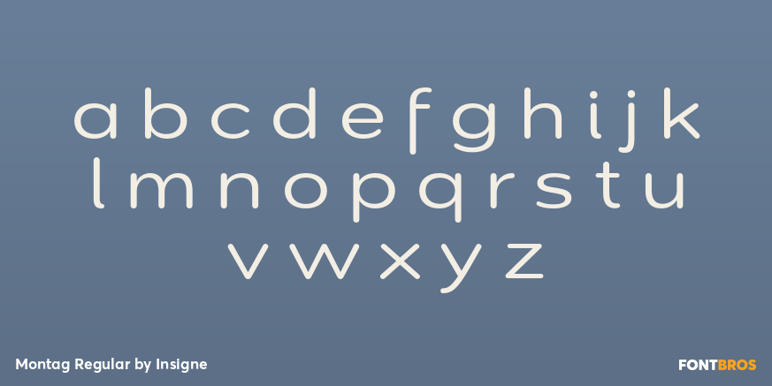 Montag Regular Font Poster #3