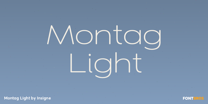 Montag Light Font Poster #1