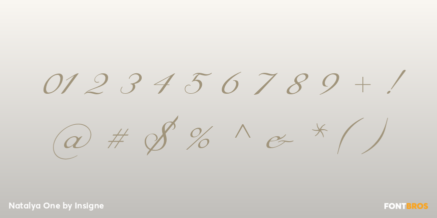 Natalya One Font Poster #4