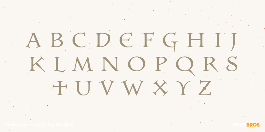 Newcomen Light Font Poster #3