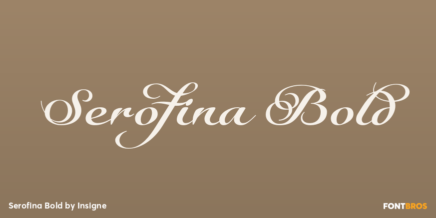 Serofina Bold Font Poster #1