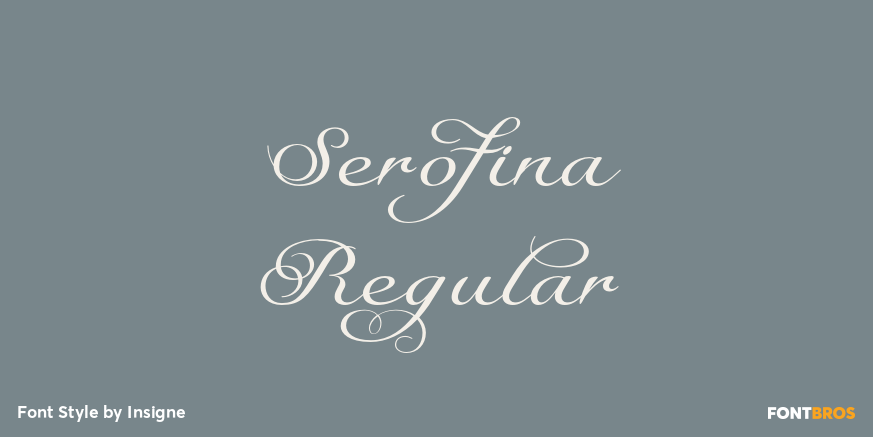 Serofina Regular Font Poster #1