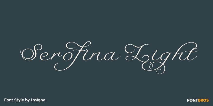 Serofina Light Font Poster #1