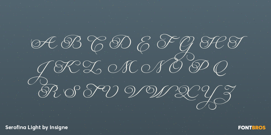 Serofina Light Font Poster #2