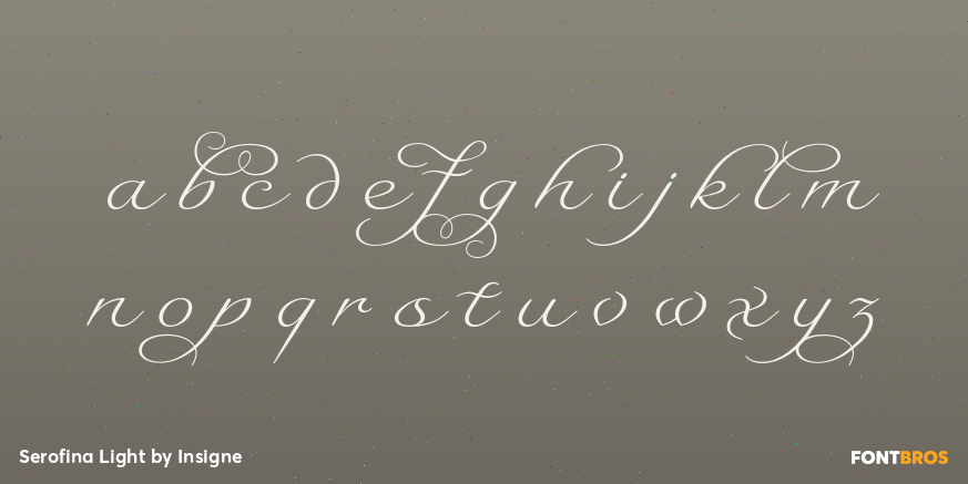 Serofina Light Font Poster #3