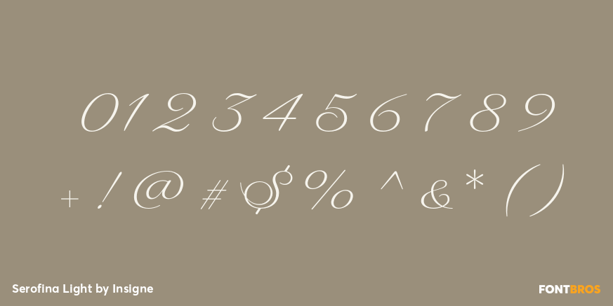 Serofina Light Font Poster #4
