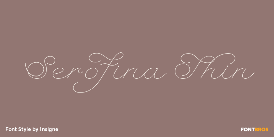 Serofina Thin Font Poster #1