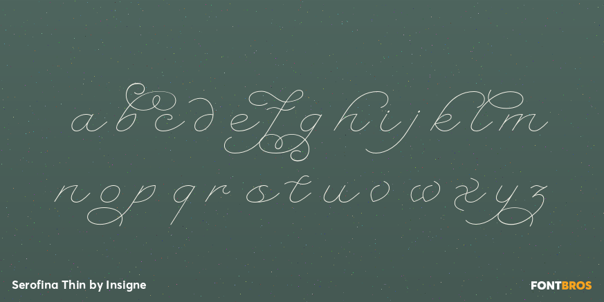 Serofina Thin Font Poster #3