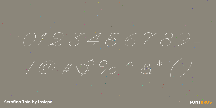 Serofina Thin Font Poster #4