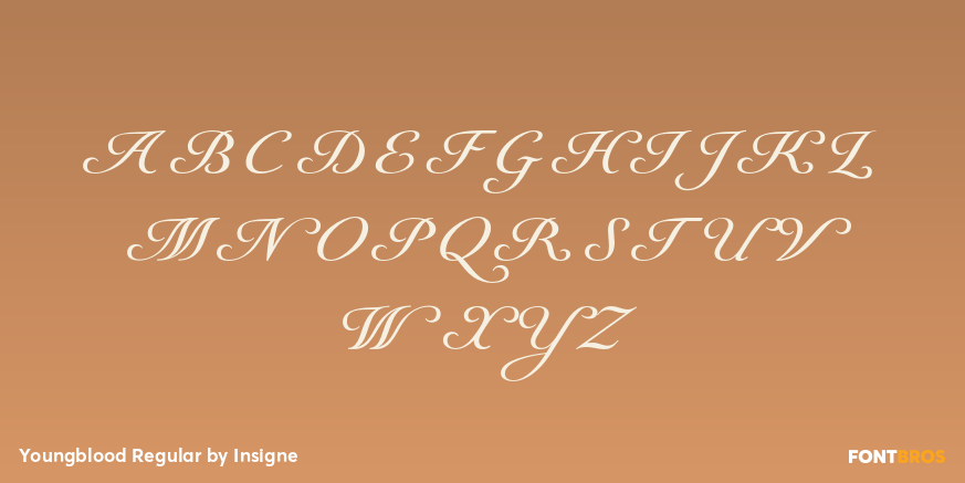 Youngblood Regular Font Poster #2