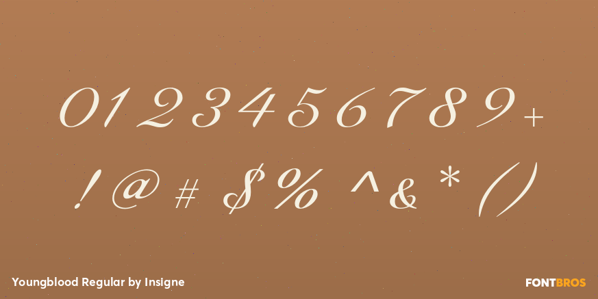 Youngblood Regular Font Poster #4