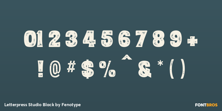 Letterpress Studio Black Font Poster #1