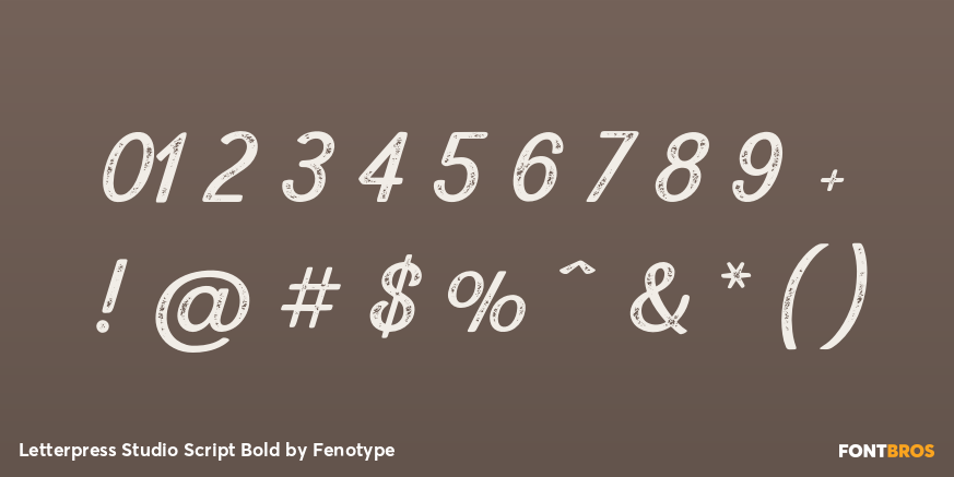 Letterpress Studio Script Bold Font Poster #4