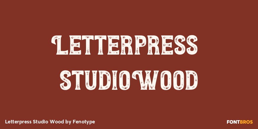 Letterpress Studio Wood Poster
