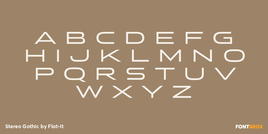 Stereo Gothic Font Poster #1