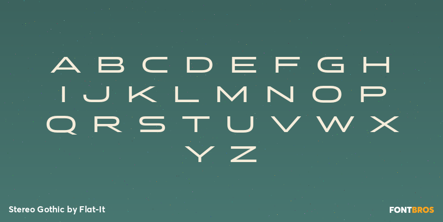 Stereo Gothic Font Poster #1