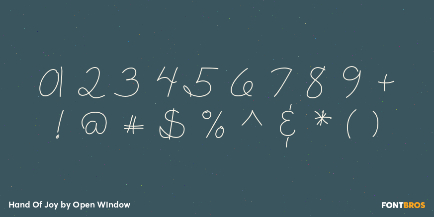 Hand Of Joy Font Poster #4