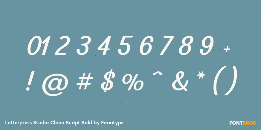 Letterpress Studio Clean Script Bold Font Poster #1