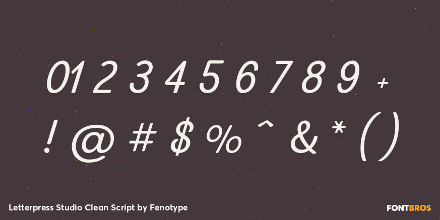 Letterpress Studio Clean Script Font Poster #1