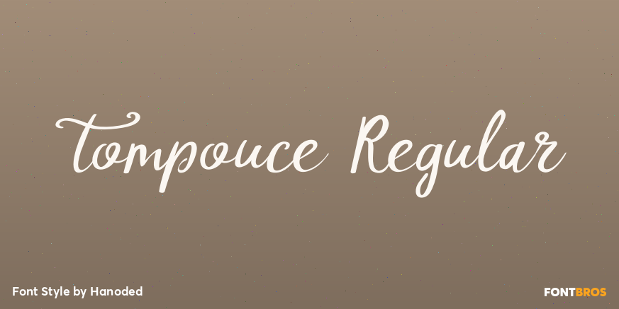 Tompouce Regular Font Poster #1