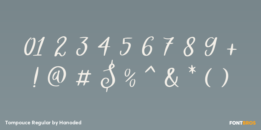 Tompouce Regular Font Poster #4