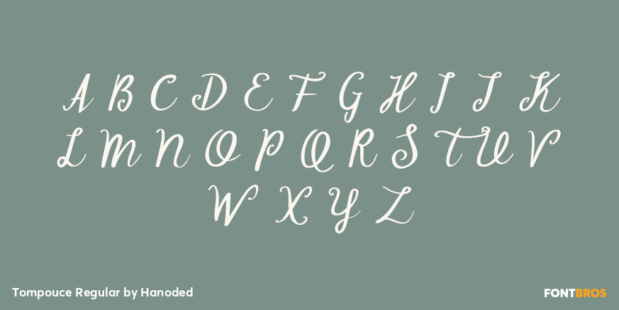 Tompouce Regular Font Poster #2