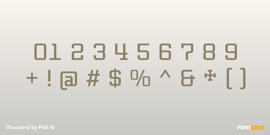 Thousand Font Poster #1