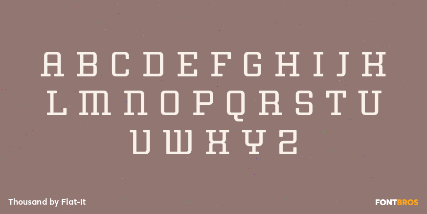 Thousand Font Poster #1