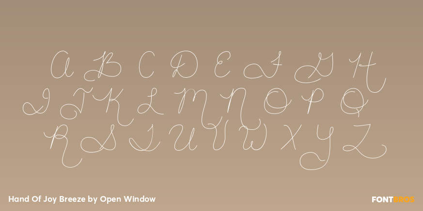 Hand Of Joy Breeze Font Poster #1