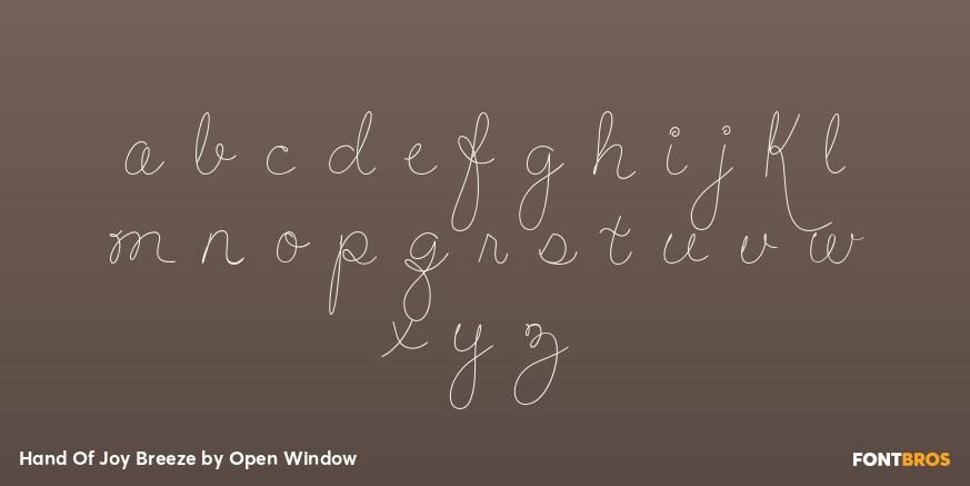 Hand Of Joy Breeze Font Poster #1