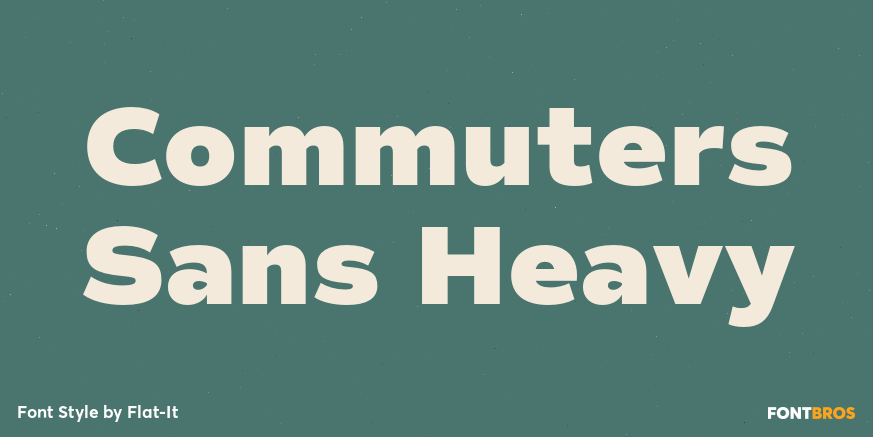 Commuters Sans Heavy Font Poster #1