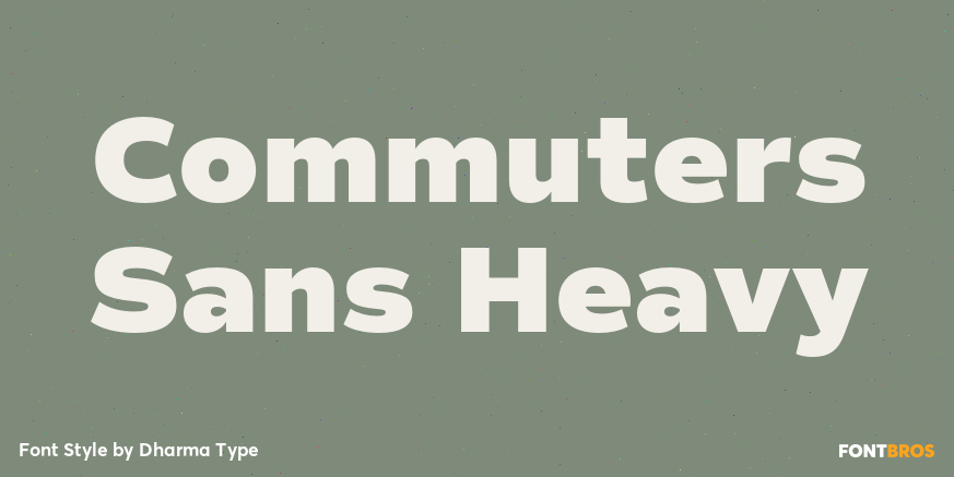 Commuters Sans Heavy Font Poster #1