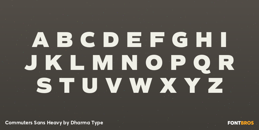 Commuters Sans Heavy Font Poster #2