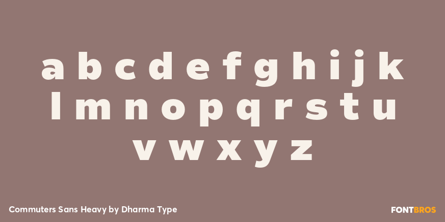 Commuters Sans Heavy Font Poster #3