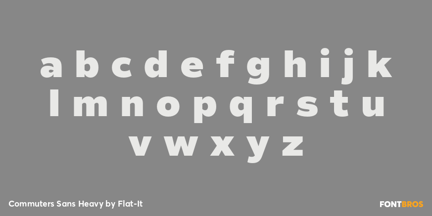 Commuters Sans Heavy Font Poster #1