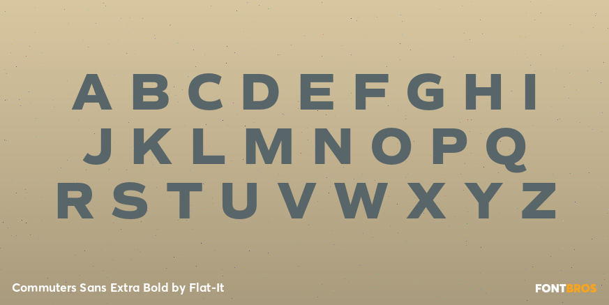 Commuters Sans Extra Bold Font Poster #2