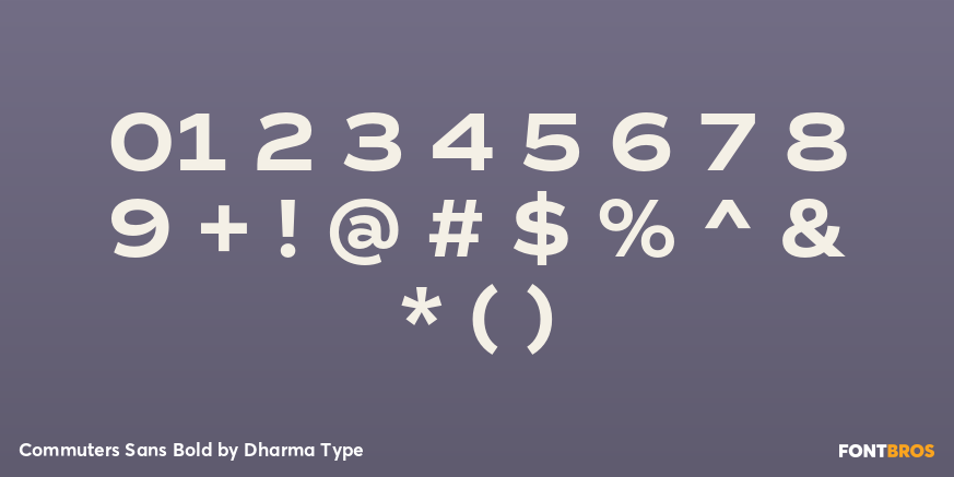 Commuters Sans Bold Font Poster #4