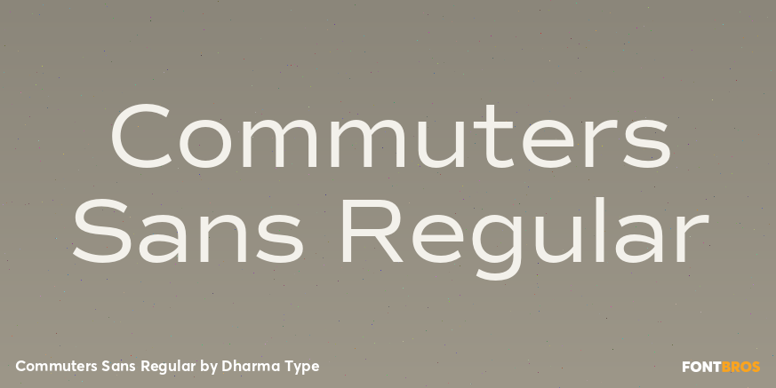 Commuters Sans Regular Font Poster #1