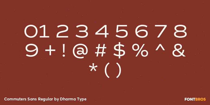 Commuters Sans Regular Font Poster #4