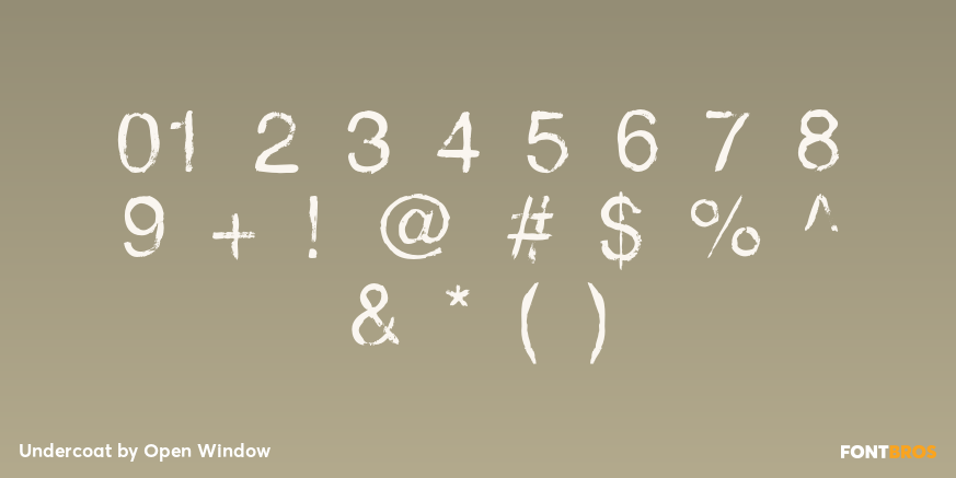 Undercoat Font Poster #1