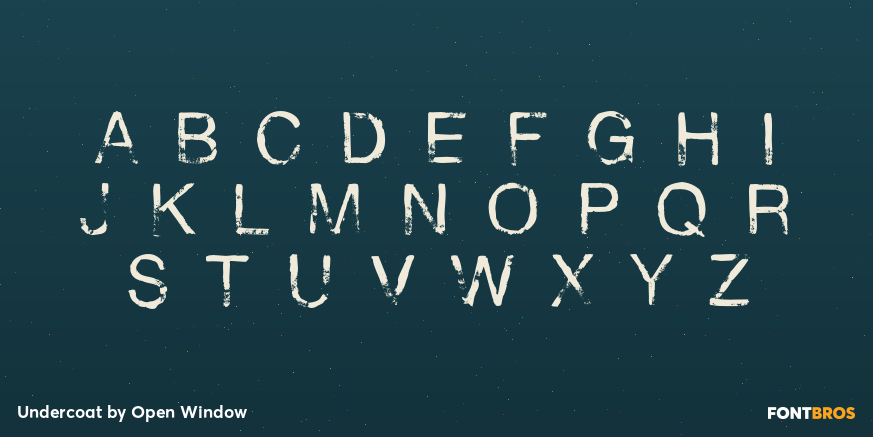 Undercoat Font Poster #2