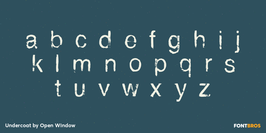 Undercoat Font Poster #3