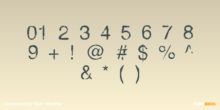 Undercoat Font Poster #4