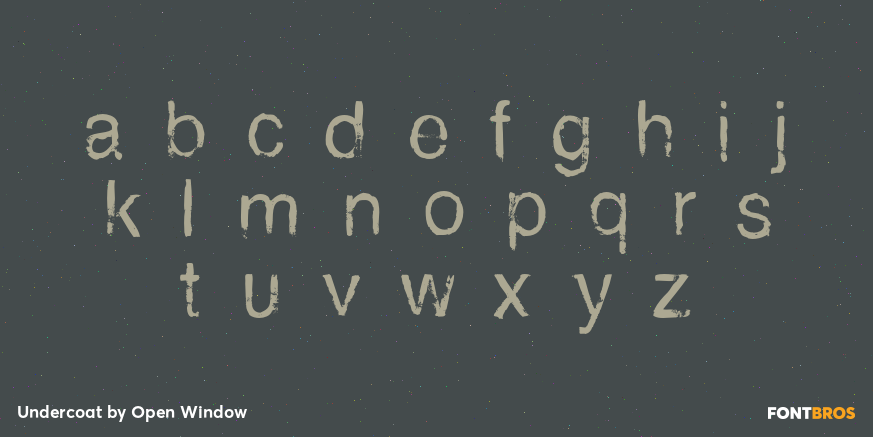 Undercoat Font Poster #1