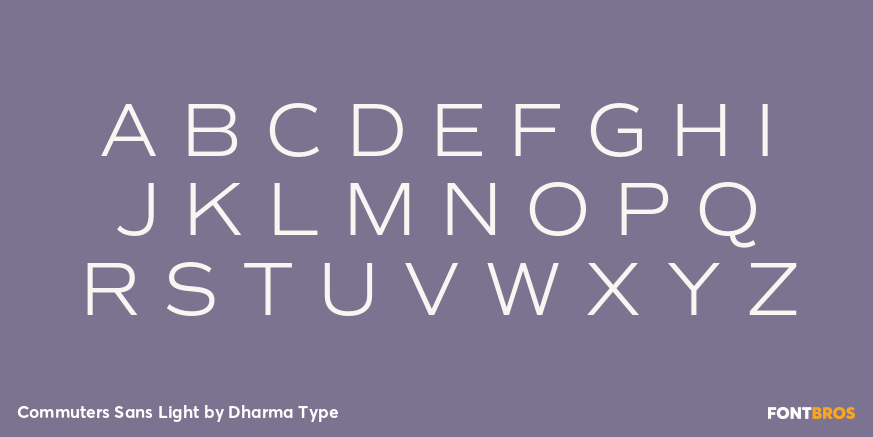 Commuters Sans Light Font Poster #2