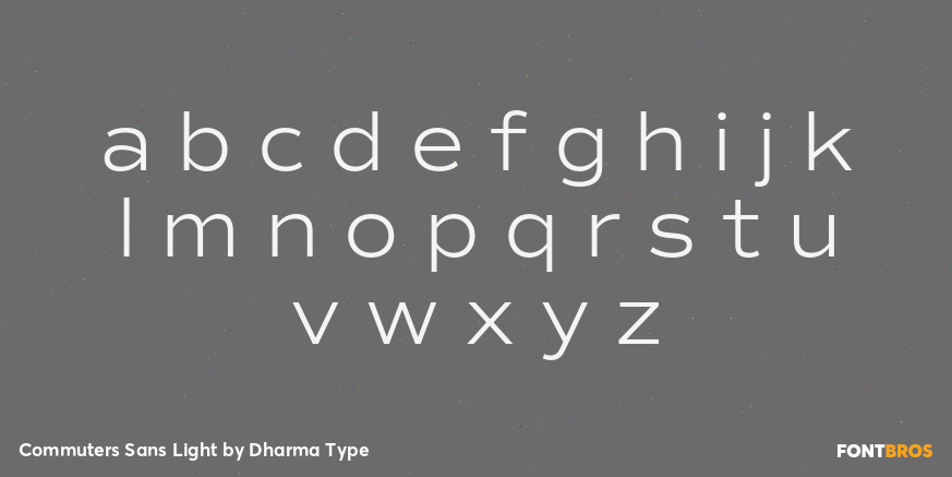 Commuters Sans Light Font Poster #3